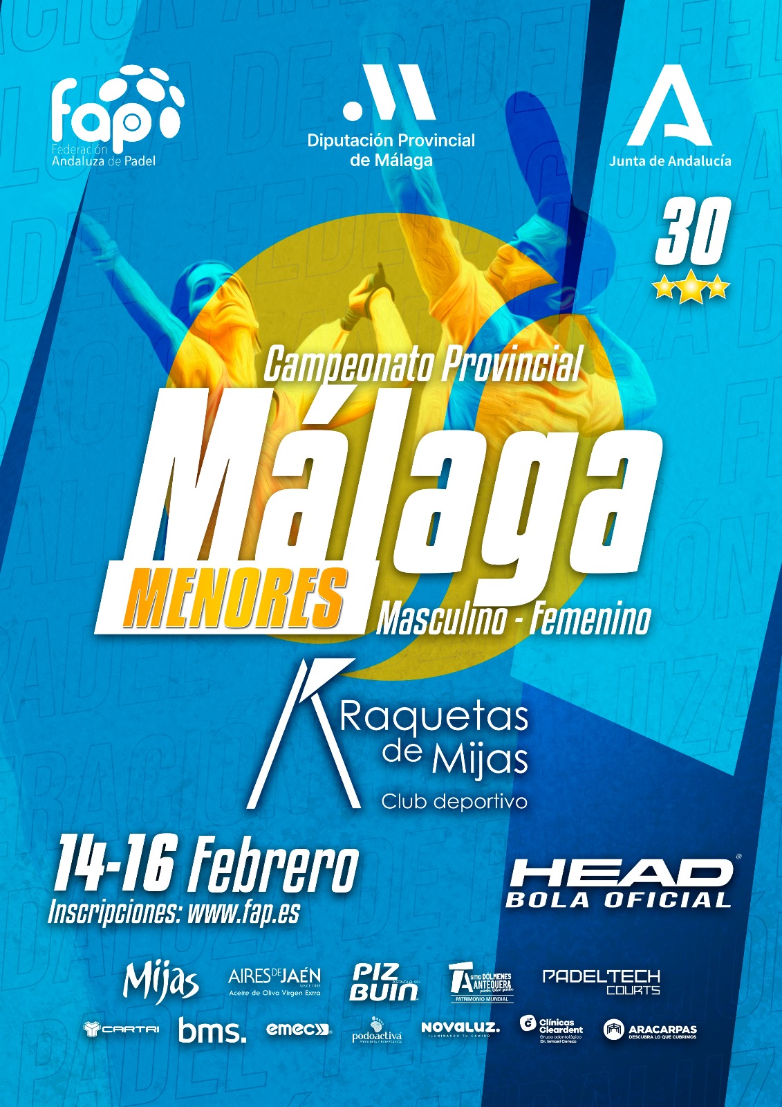 cartel Campeonato Provincial Menores Malaga 2025