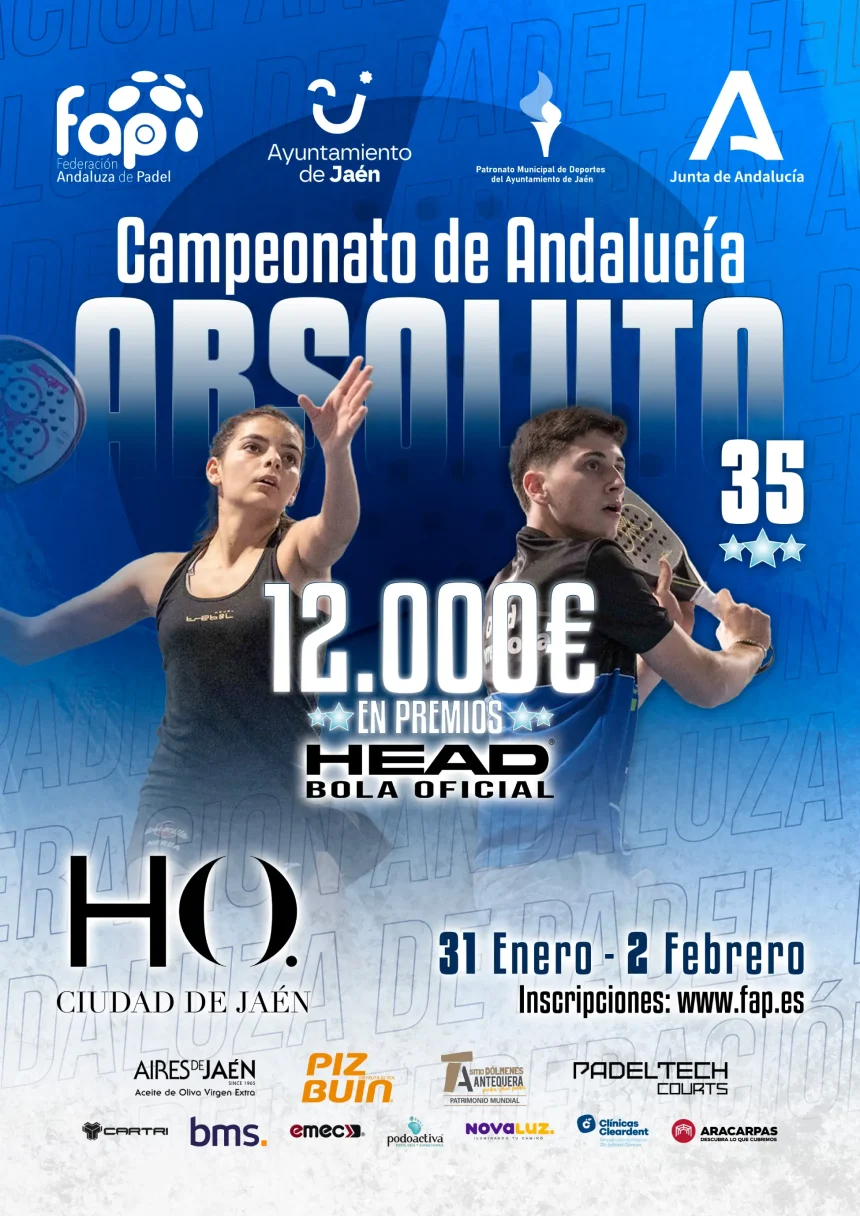 cartel Campeonato ANDALUCIA ABSOLUTO 2025