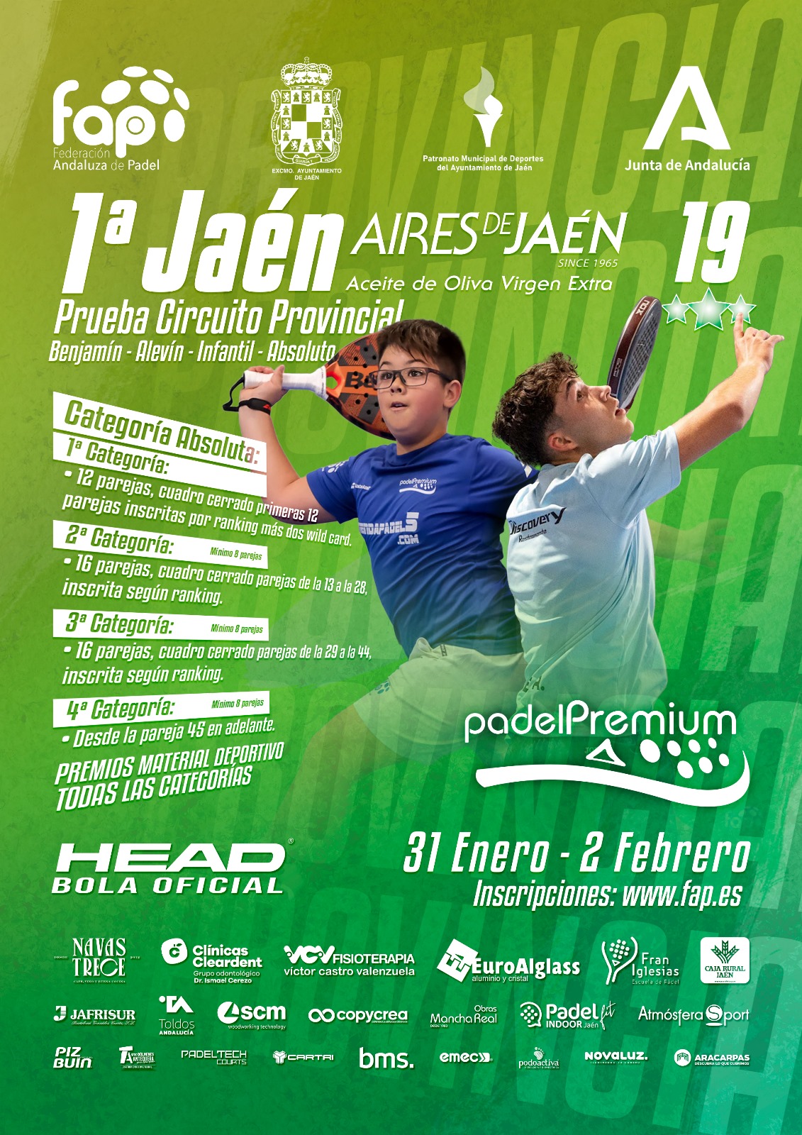 cartel I Prueba Circuito Provincial Aires de Jaén 2025