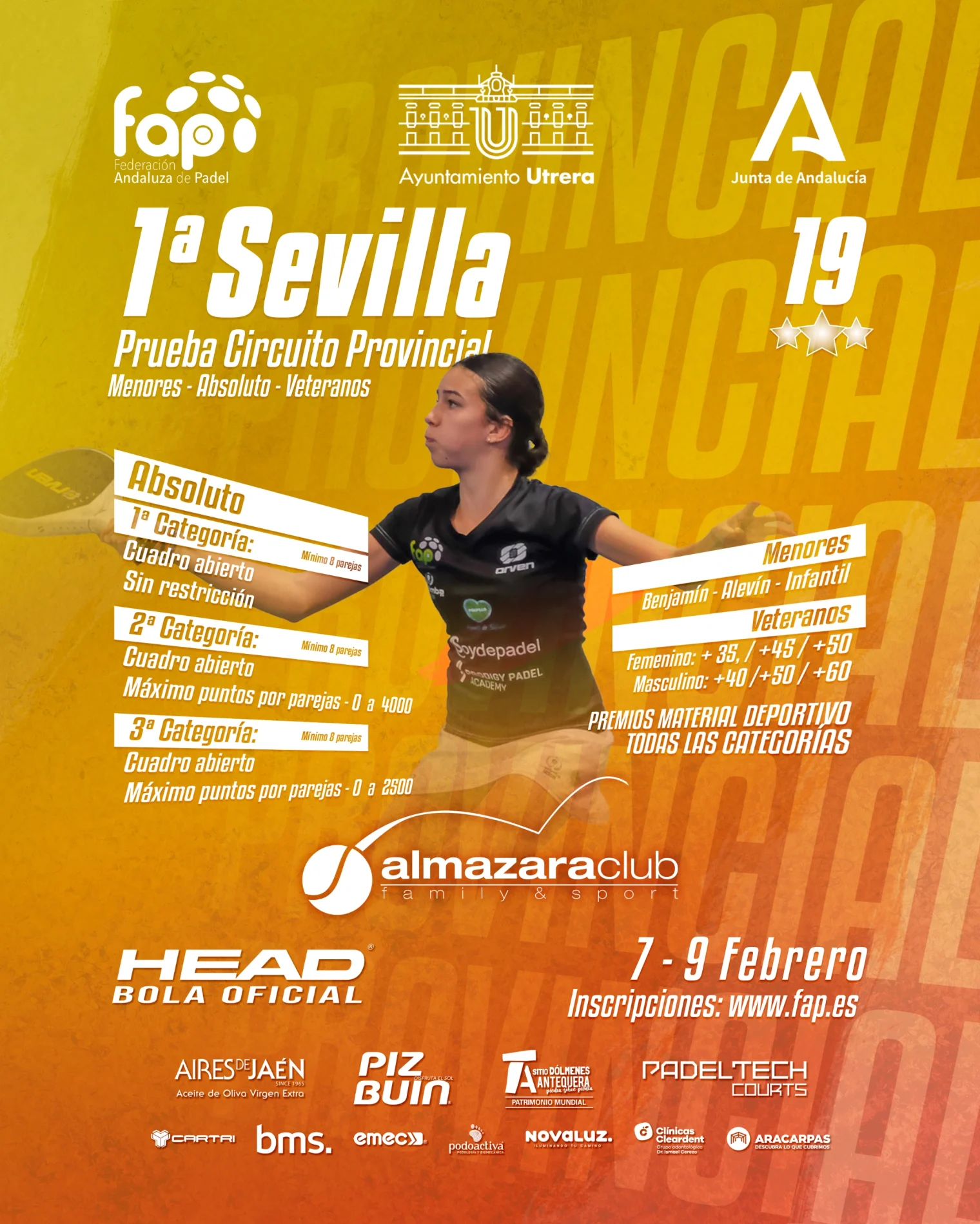 cartel 1ª Prueba Circuito Provincial Sevilla 2025