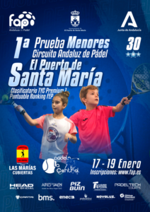 cartel primera prueba Circuito Andaluz Menores 2025 Puerto Santa María