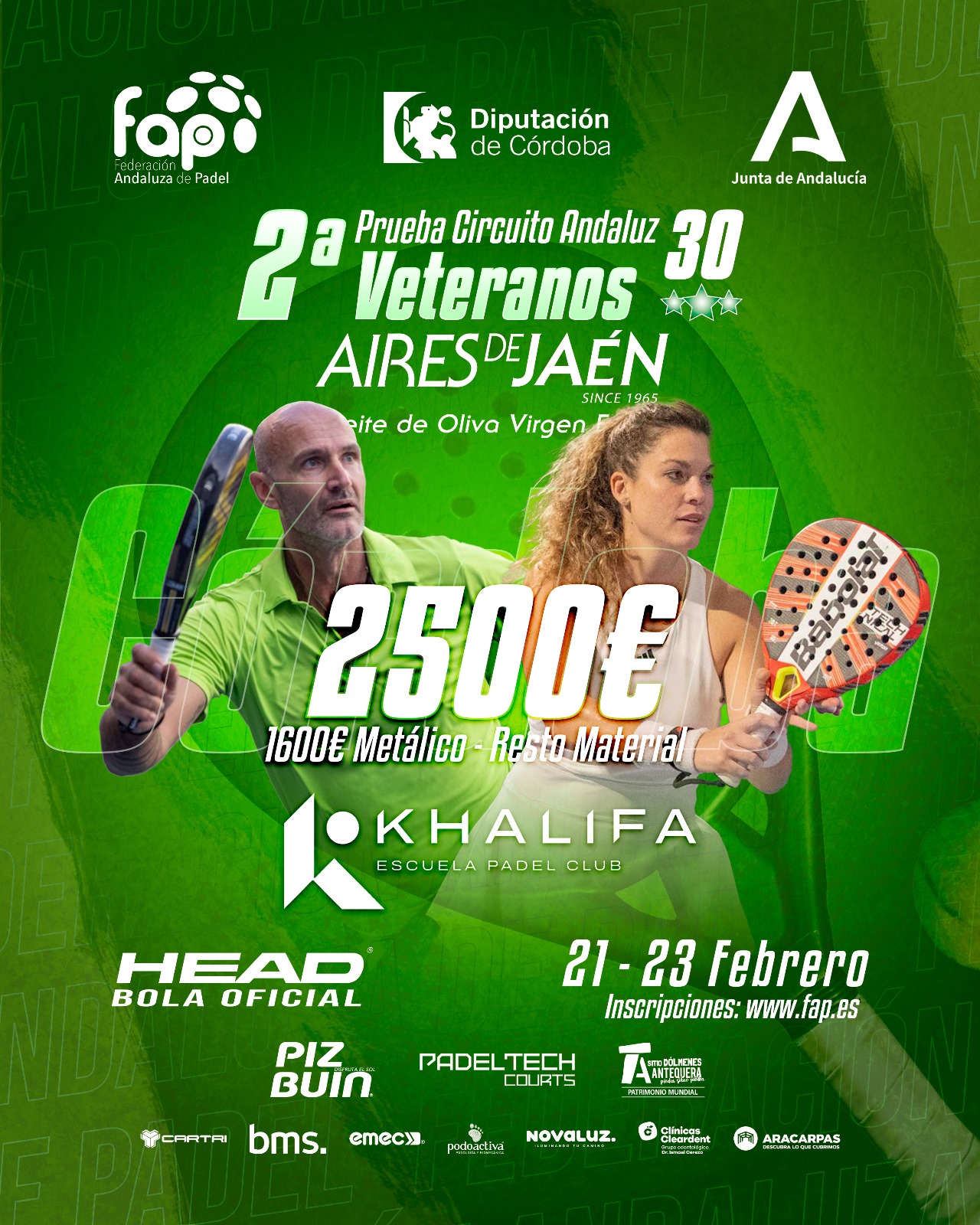 cartel 2ª Prueba Circuito Andaluz Veteranos Aires de Jaén 2025